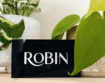 Rectangle Acrylic Place Cards | Modern Wedding Place Cards | Wedding Escort Cards | Acrylic Escort Cards | Painted Acrylic Place Card