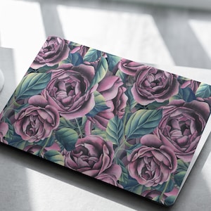 Pink Floral Laptop Skin, Laptop Cover, Laptop Skins, Removable Laptop Skins, Laptop Decal, Customized Laptop Skin, Laptop Stickers 568