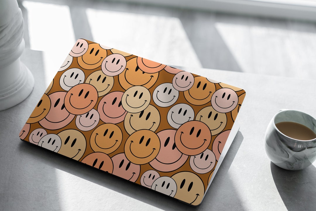 Smiley Face Laptop Skin, Laptop Cover, Laptop Skins, Removable Laptop Skins, Laptop Decal