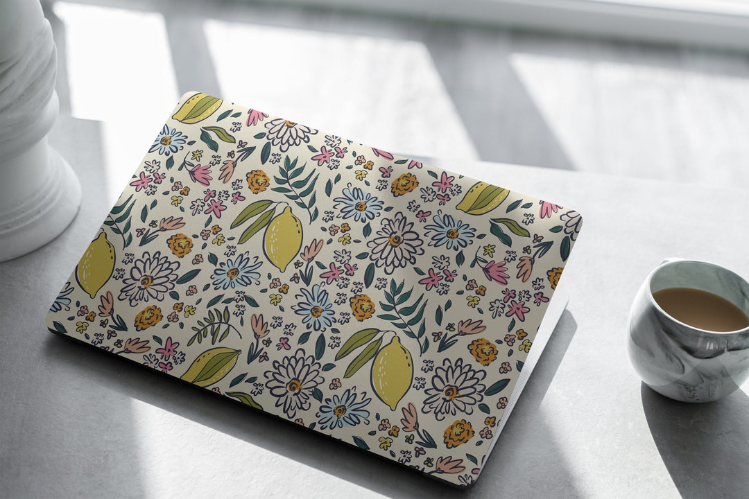 Vintage Lemons Laptop Skin, Laptop Cover, Laptop Skins, Removable