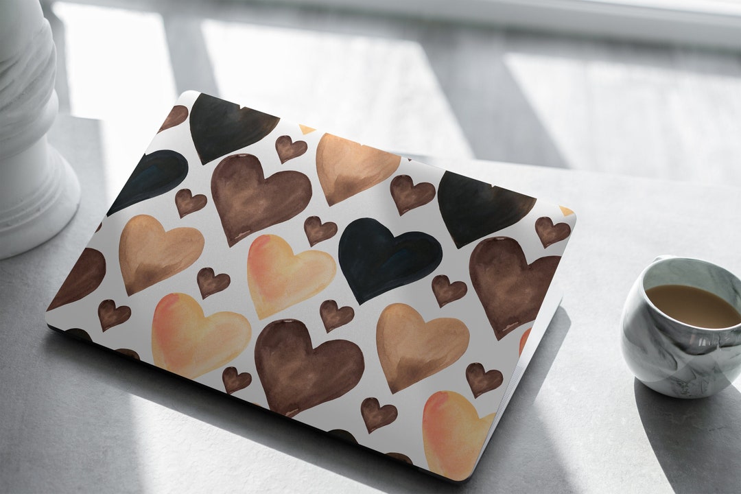 Skin Tone Hearts Laptop Skin, Laptop Cover, Laptop Skins, Removable Laptop Skins, Laptop Decal