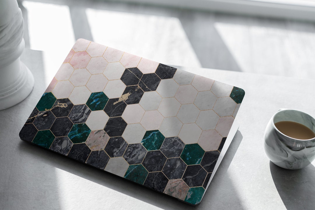 Geometric Marble Laptop Skin Laptop Cover Laptop Skins Etsy
