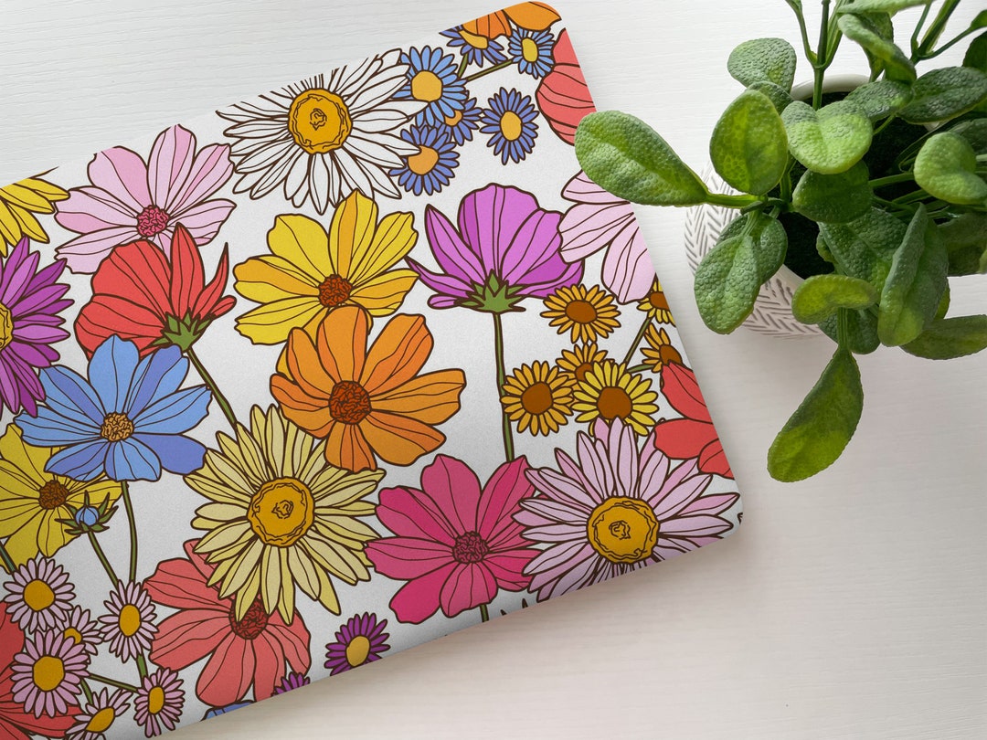 Floral Wildflower Laptop Skin Laptop Cover Laptop Skins Etsy