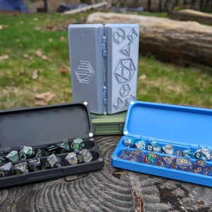 Dice Storage Vault for D&D and Pathfinder - Double Set Dice Box - Tabletop Game Accessories