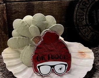 O' Fudge Christmas Nurse Medical Office Badge Reel