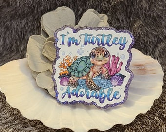 Turtley Adorable Medical Badge Reel, Summer Nurse Badge Reel