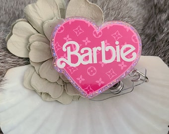 Barb Heart Shaped Nurse Medical Badge Reel