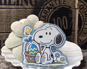 Easter Basket Beagle Medical Office Badge Reel