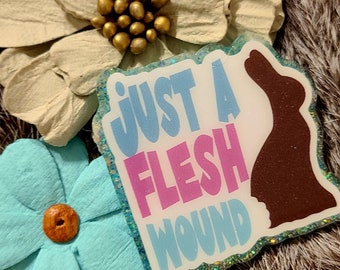 Just A Flesh Wound Easter Badge Reel, Medical Badge Reel, Nurse Badge Reel
