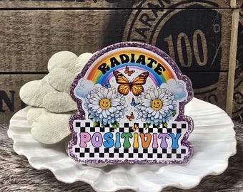 Mental Health Radiate positivity Nurse Medical Office Badge Reel