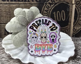 Easter Horror Prepare to Dye Nurse Medical Office Badge Reel
