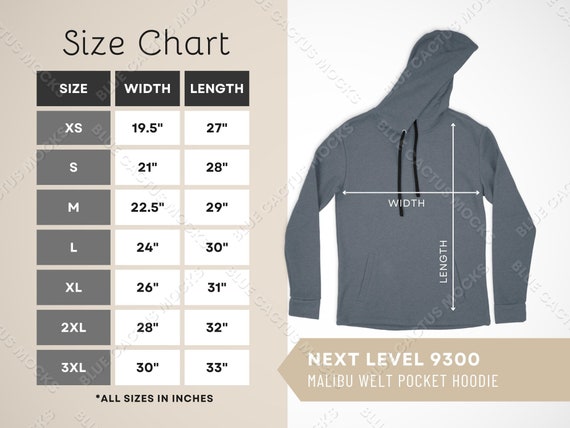 Next Level Apparel Unisex Malibu Pullover Hooded Sweatshirt