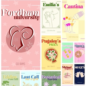 Fordham University Wall Art- College Preppy Posters (13 Digital Downloadable Prints)