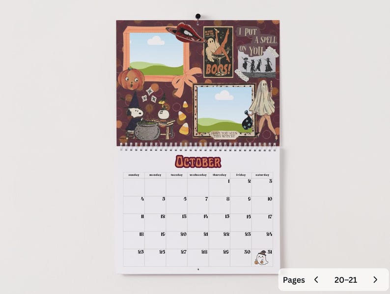 NEW! 2026 Vision Board Calendar Template – DIY Canva Design (digital ...