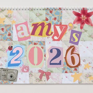2026 Vision Board Kalendervorlage - DIY Canva Design (Digitaler Download)