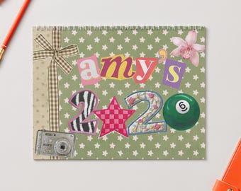 NIEUW! Kalendersjabloon Vision Board 2026 – DIY-canvaontwerp (digitale download)
