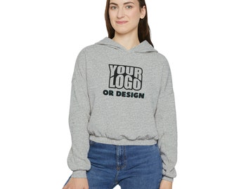 Women's Cinched Bottom Hoodie- Design your own