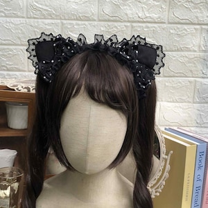 Cute Puffy Cat Ears Headbow