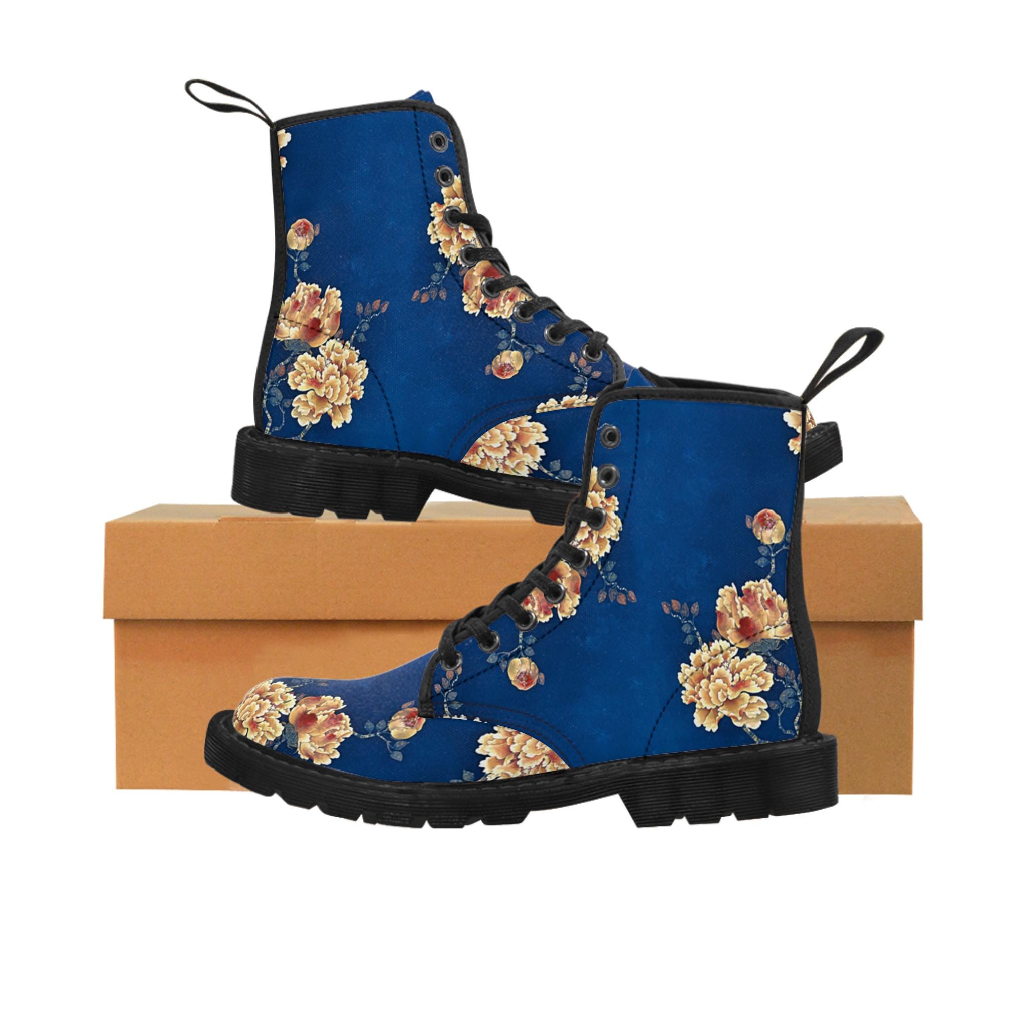 Cobalt Blue Boots Etsy Ireland