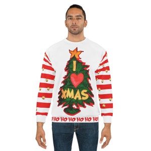 Holiday Cheermeister I Love Xmas - Unisex Sweatshirt (AOP)