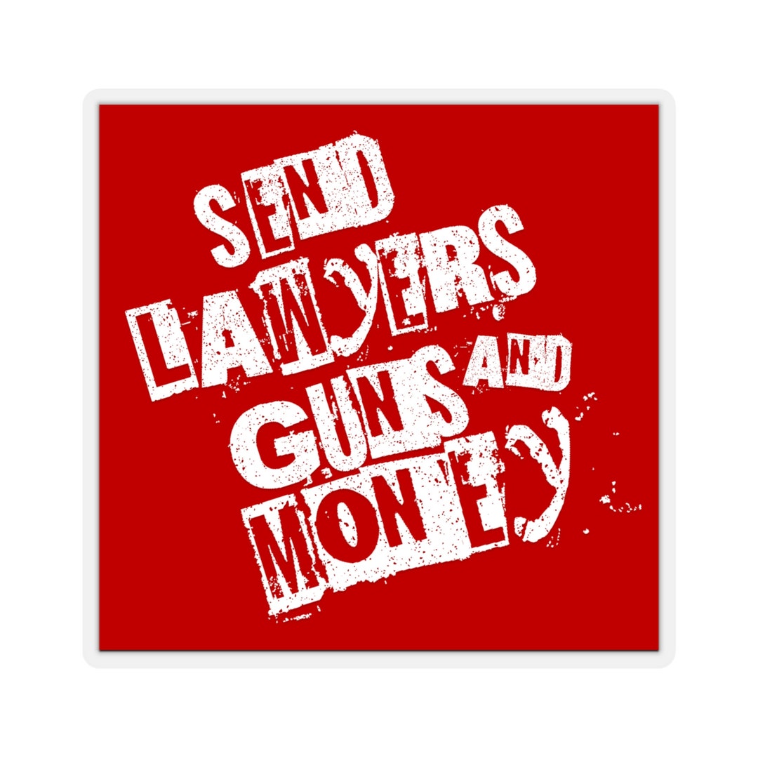 Send Lawyers, Guns & Money - Warren Zevon - Kiss-cut Sticker - Etsy