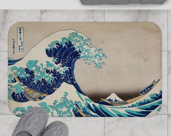 The Great Wave off Kanagawa Bath Mat