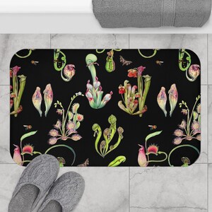 The Carnivores  |  Carnivorous Plants Pattern Bath Mat