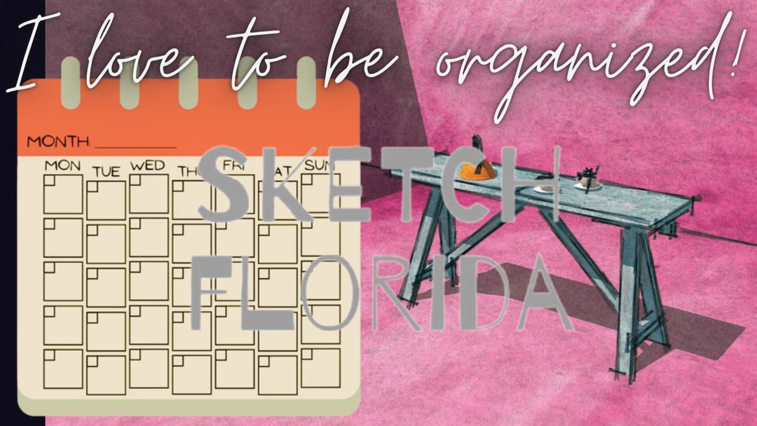 Monthly Planner, Wall Printable, Art Print, Wall Art, Gift for You, Day ...