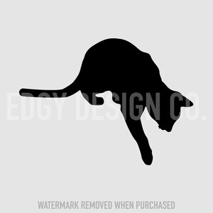 Curious Cat Silhouette SVG: Clipart for Cricut & Silhouette