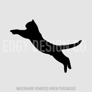 Cat Jumping Silhouette SVG: Clipart for Cricut & Silhouette (Digital Download)