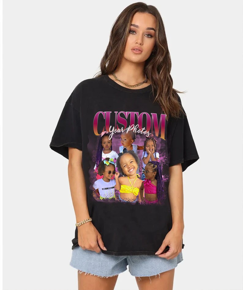 Discover Custom Bootleg Rap Comfort Color Shirt, Custom Photo - Vintage Graphic 90s Tshirt, Custom Photo Shirt, CUSTOM Your Own Bootleg Idea Here