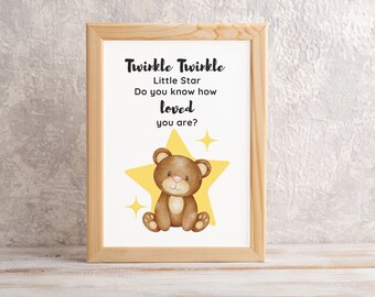 Twinkle Twinkle Little Star Do You Know How Love You Are Printable |