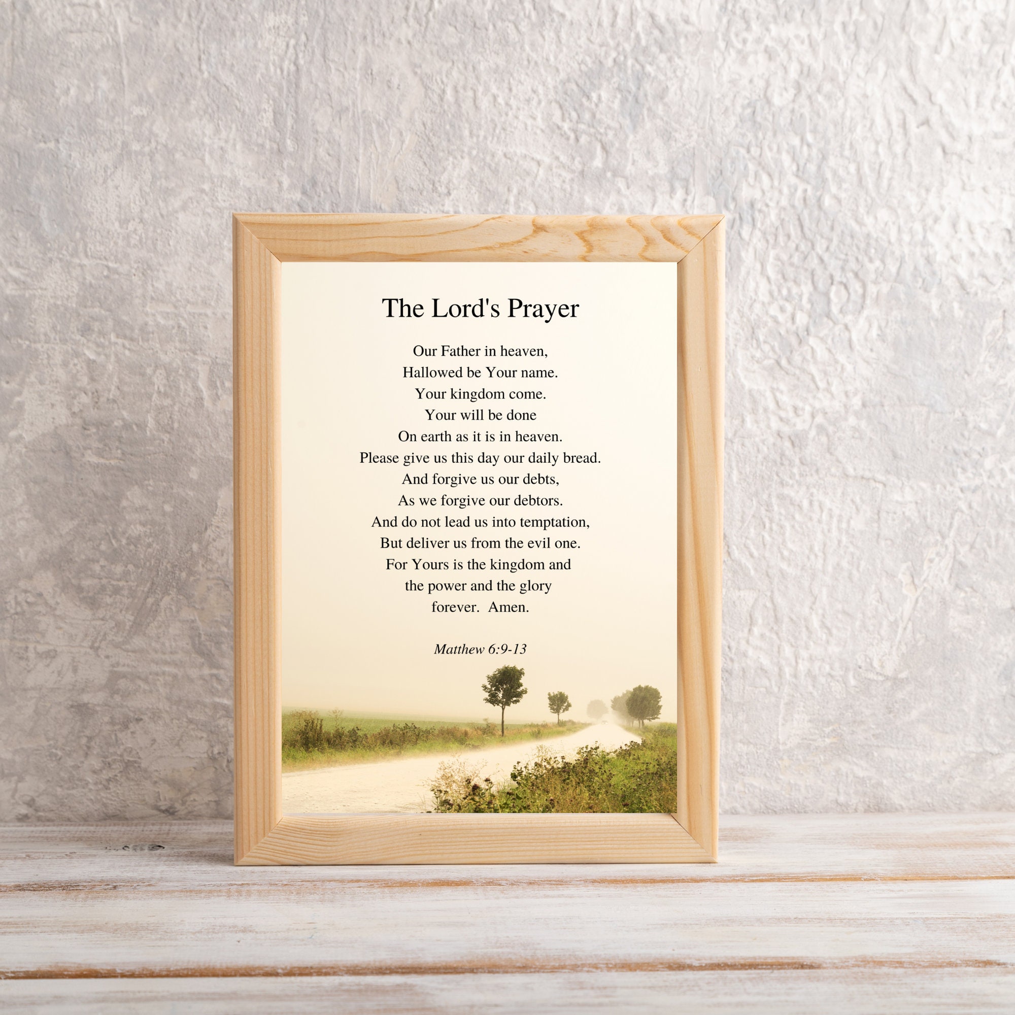 The Lord's Prayer Digital Print the Lord's Prayer Printable - Etsy