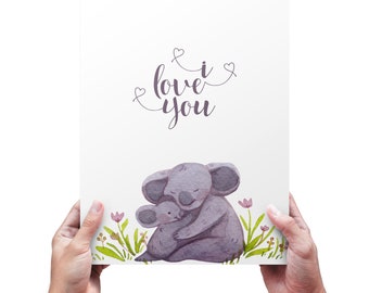 Koala Bär und Baby
