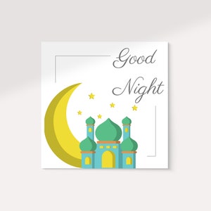 Good Night themed printable wall art