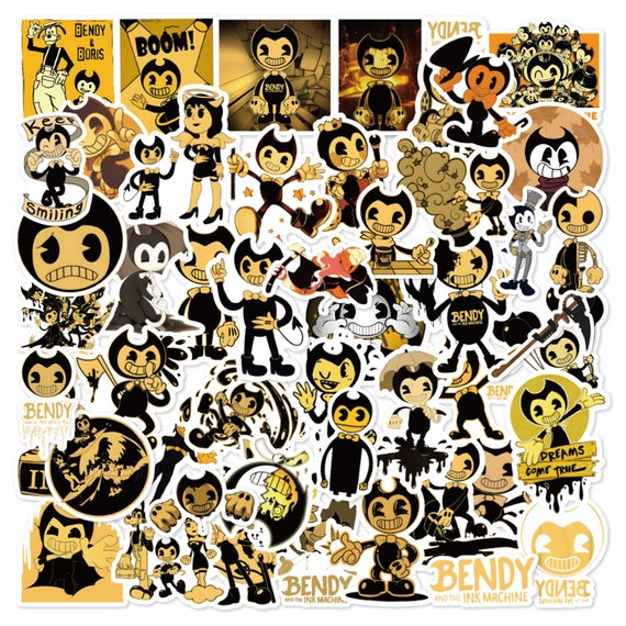50pcs Cartoon Anime Horror Game Bendy Stickers Skateboard - Etsy 50pcs Cartoon Anime Horror Game Bendy Stickers Skateboard - Etsy
