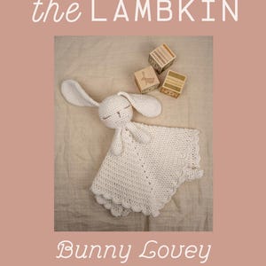 Crochet Bunny Lovey Pattern | Amigurumi Security Blanket Comforter (PDF Download) image 5