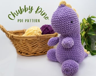 Dinosaur Crochet Pattern - Instant Download PDF
