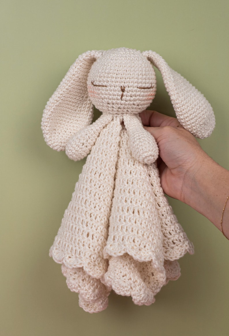 Crochet Bunny Lovey Pattern | Amigurumi Security Blanket Comforter (PDF Download) image 2