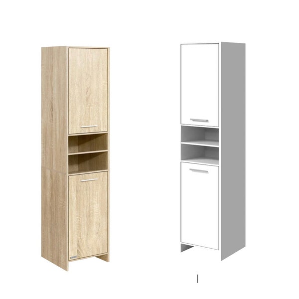 Bathroom Cabinet | Tallboy Toilet Storage | Laundry Cupboard |  185cm Furniture