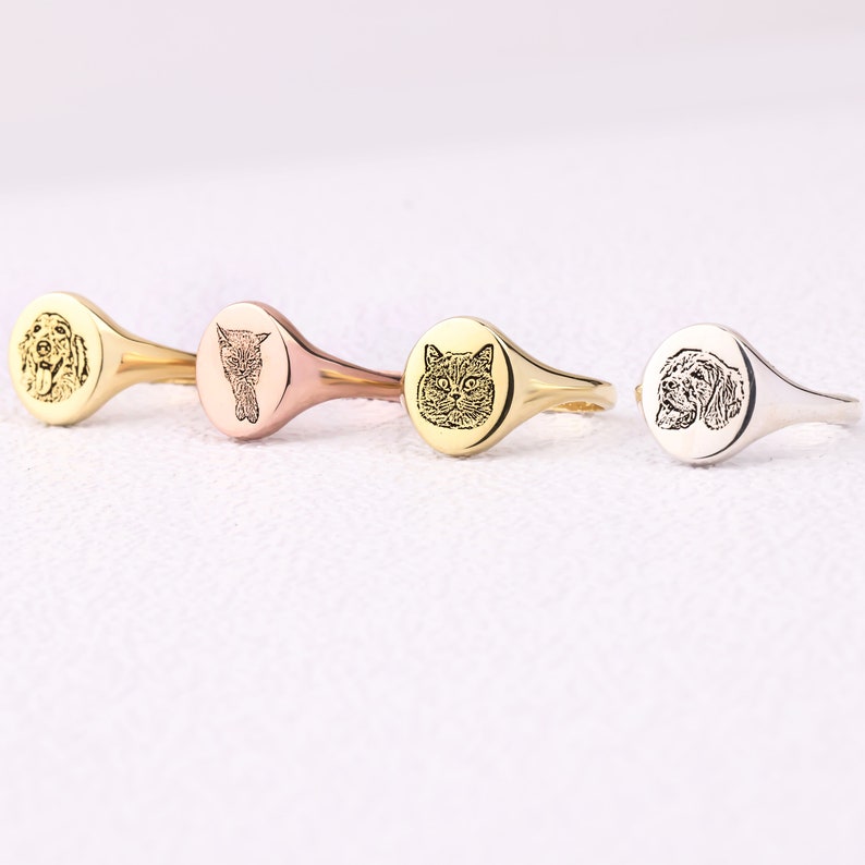 personalized pet photo ring