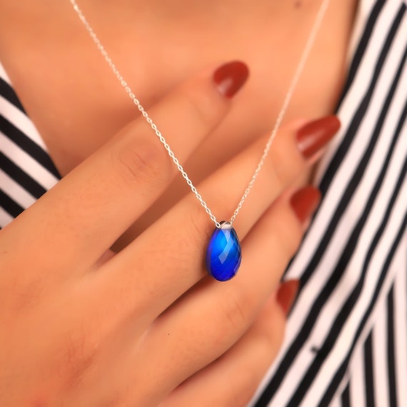 Faceted Mood Necklace – Best Mood Rings