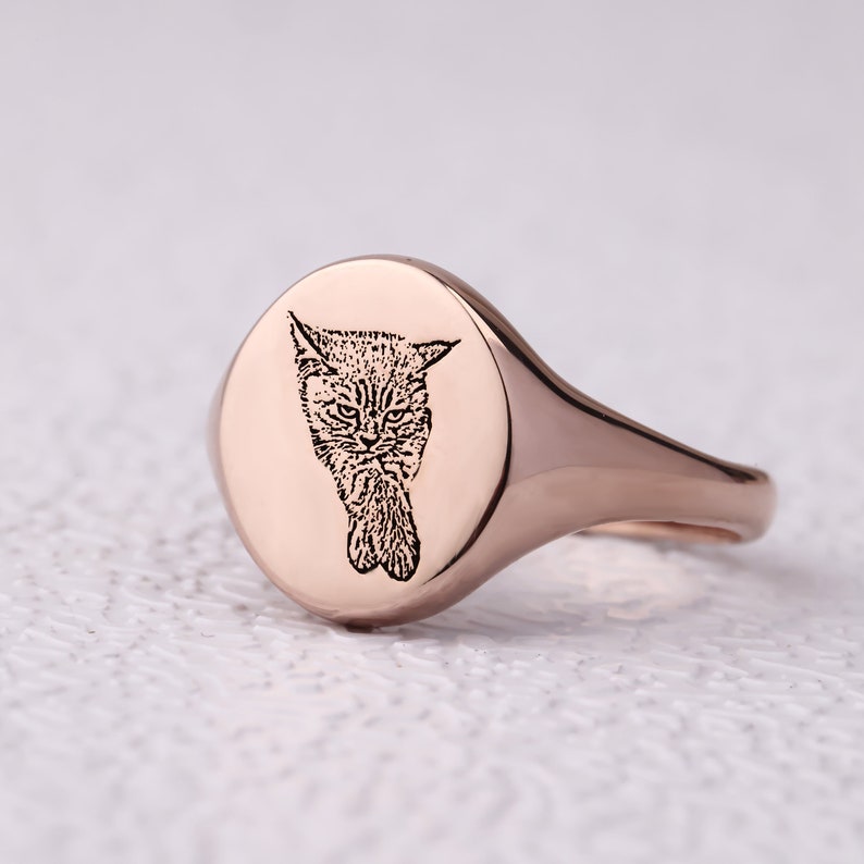 custom dog photo ring