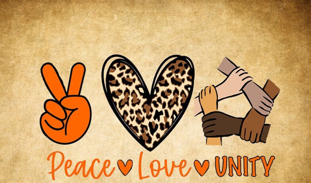 Peace Love Unity Day Svg Unity Day SVG Love Unity Day Svg - Etsy