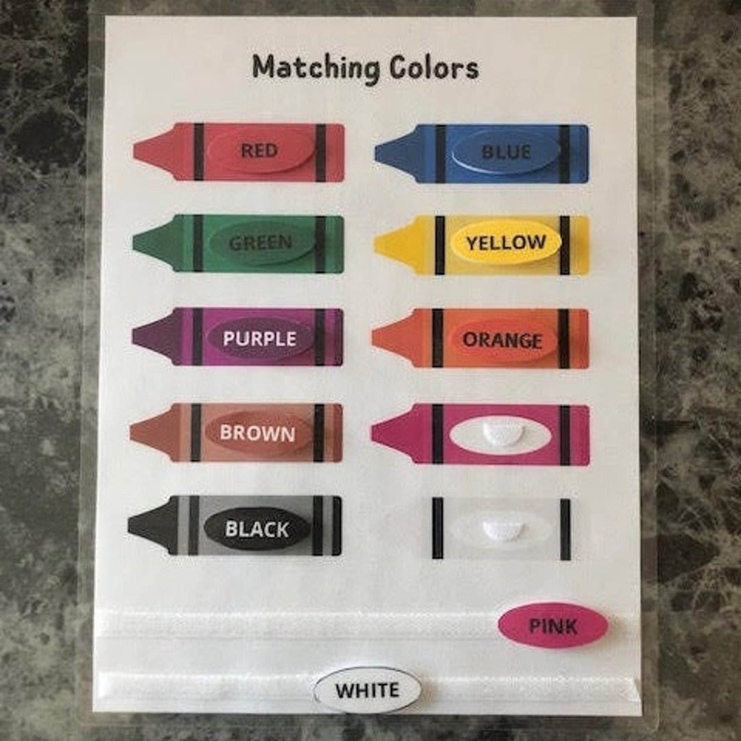 Color Matching, Learning Colors, Toddler and Preschool Activity, Pre-k ...