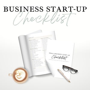 Liste de contrôle des petites entreprises, Business Canva Template, Guide des petites entreprises, Liste de contrôle imprimable, Plan d'affaires minimal, TÉLÉCHARGEMENT INSTANTANÉ, WM004