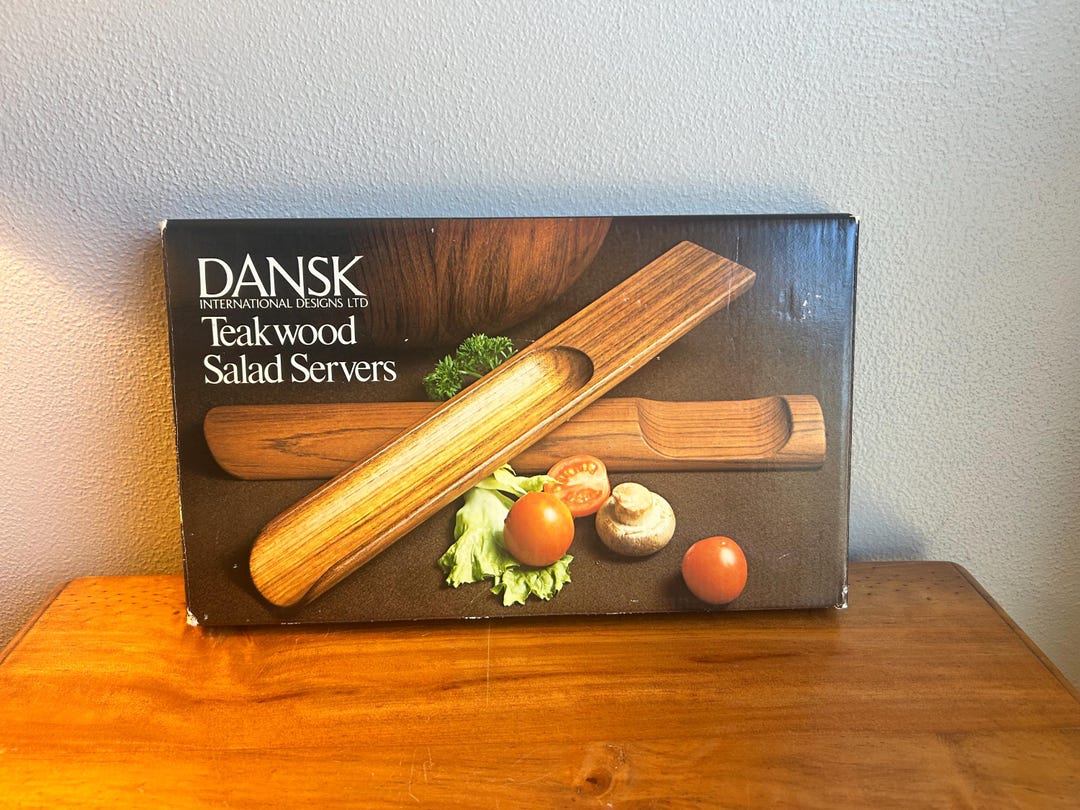 Vintage Mid Century Jens Quistgaard for Dansk Teakwood Salad Servers in ...