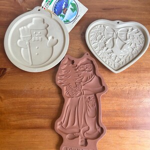 Vintage Pampered Chef Cookie Molds: Seasons of the Heart, Longaberger Stone