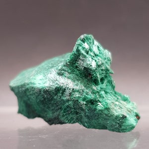 Natural Silky Fibrous Malachite crystal sprays on Matrix, from Katanga Province, Congo D.R. Item MC-2389.