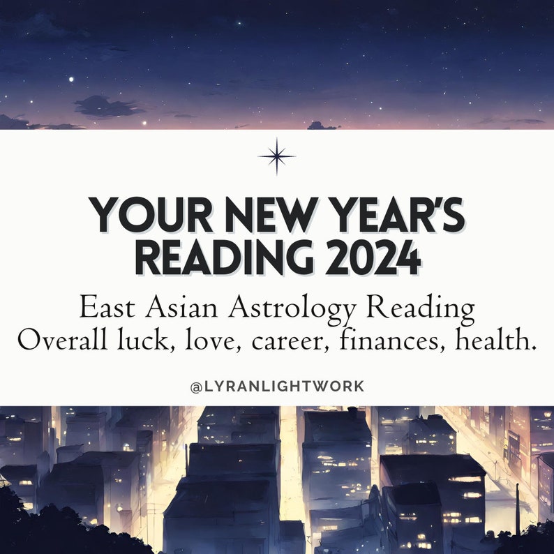 2024 New Year Reading, 2024 Predictions, East Asian Astrology Report Etsy
